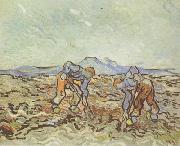 Peasants Lifting Potatoes (nn04) Vincent Van Gogh